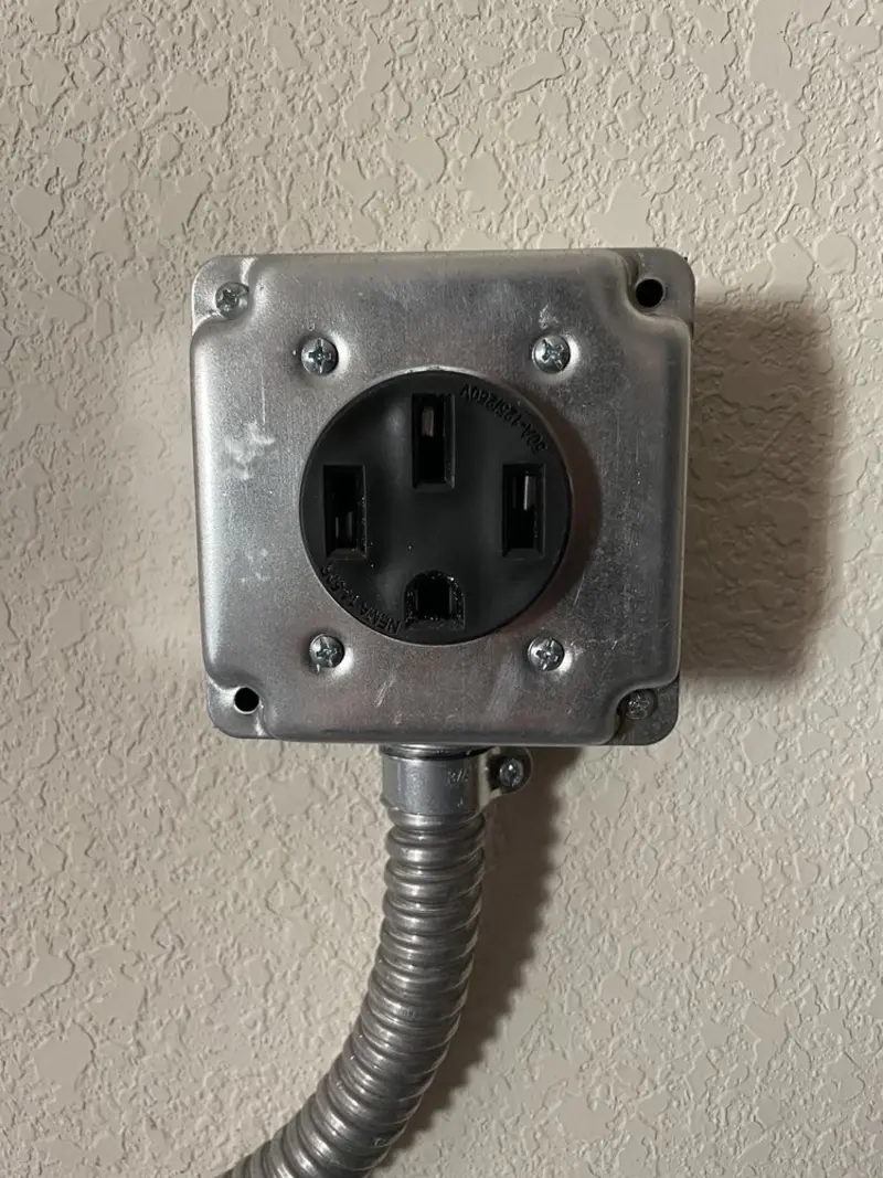 NEMA 14-50 outlet installed for Smart Home Electrical in Mena